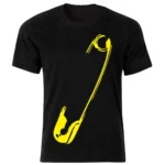 تی شرت مردانه طرح سنجاق کد 642- نهایت خرید