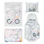 سرویس خواب نوزاد آدنو مدل فیل مجموعه 4 عددی- نهایت خرید