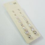 پک اقتصادی هشت جفتی گوشواره گلگوش مروارید و سنگ زیرکنیا