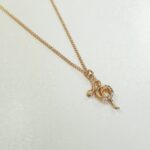 گردنبند طلایی آویز مار ، نگین دار ، فوق العاده زیبا و ظریف