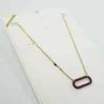 گردنبند آبکاری طلا آویز دار ، فوق العاده زیبا و ظریف از سری لیمیتد ادیشن Tosh