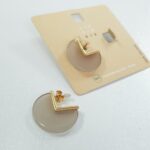 گوشواره استیل طلایی ، کار فوق‌العاده حرفه ای و زیبا