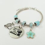 دستبند پاندورا نقره ای آویز استیل ، فوق العاده ترند و خوشگل ، فری سایز