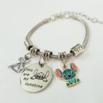 دستبند پاندورا نقره ای آویز استیل ، فوق العاده ترند و خوشگل ، فری سایز