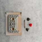 کشویی ماشین موزر + 2 عدد پیچ نگه دارنده تیغ دکمه وسط فنر اورجینال اصل